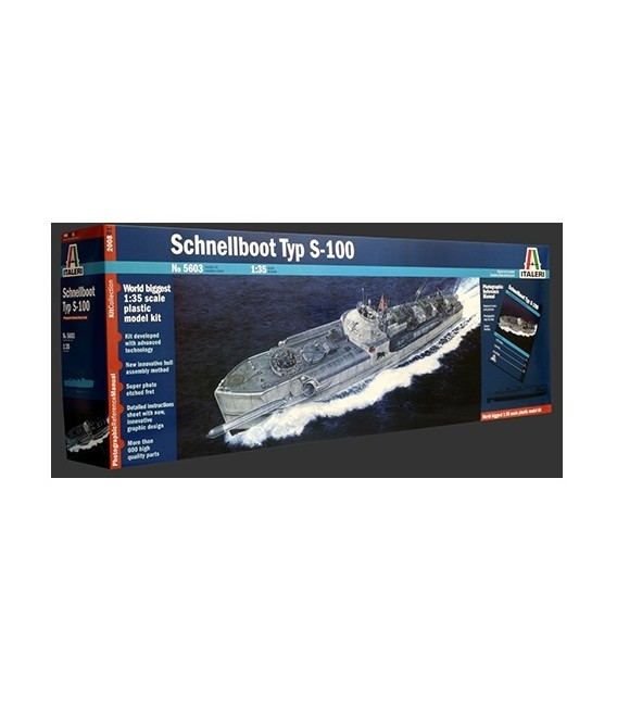 5603 Schnellboot Typ S 100 Italeri Escala 1 35