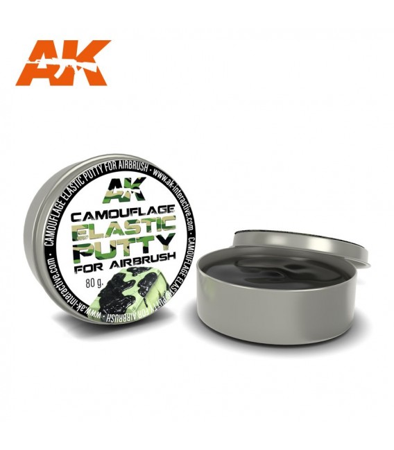 AK8076 Camouflage Elastic Putty 80 gr. Masilla de Enmascaramiento