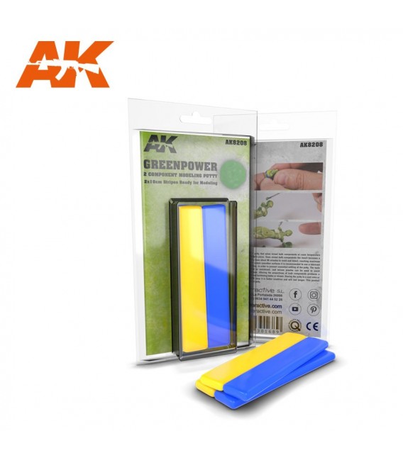 AK8208 GreenPower 2 Component Putty 2 x 10 cms