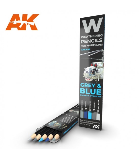 AK10044 Set 5 crayons weathering Dirt and Marks