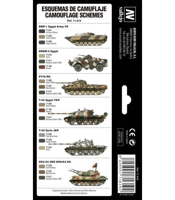 ejo Model Air 8 u. (17 ml.) Middle East Wars (1967 to Present)