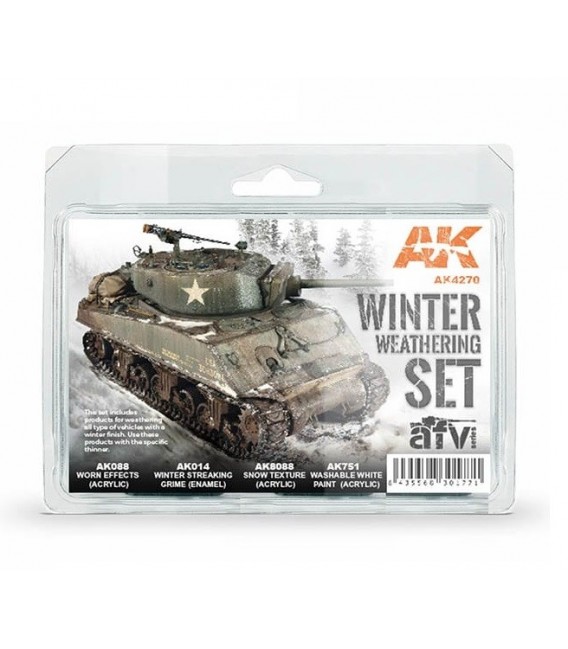 AK4270 Winter Weathering set  4 u. 17/35 ml.