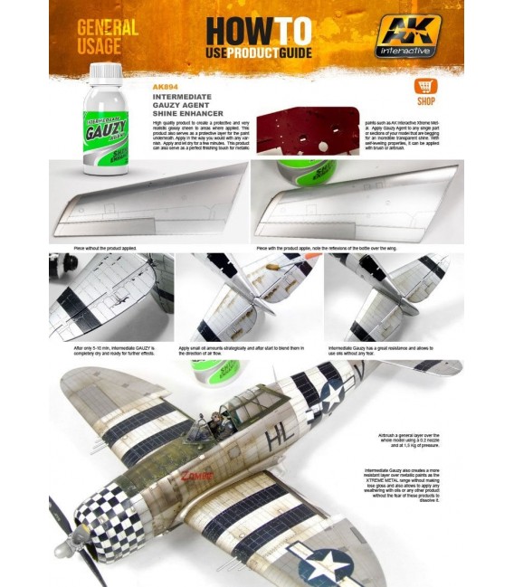 AK894 Intermediate GAUZY agent shine Enhancer 100 ml.