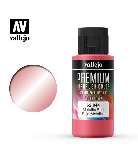 62044 Metallic Red Vallejo Premium Color (60 ml.)