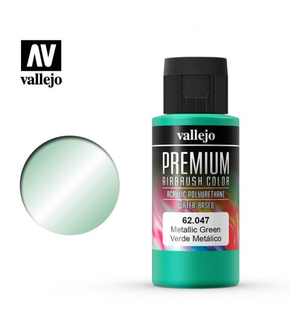 62047 Metallic Green Vallejo Premium Color (60 ml.)