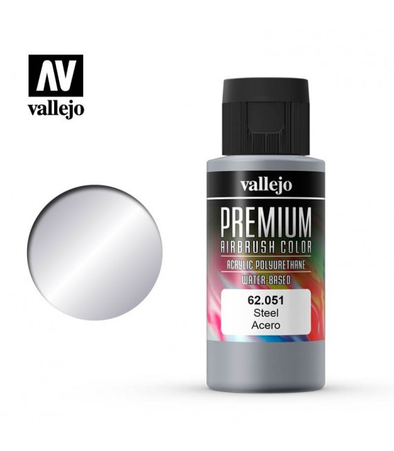 62051 Steel Vallejo Premium Color (60 ml.)