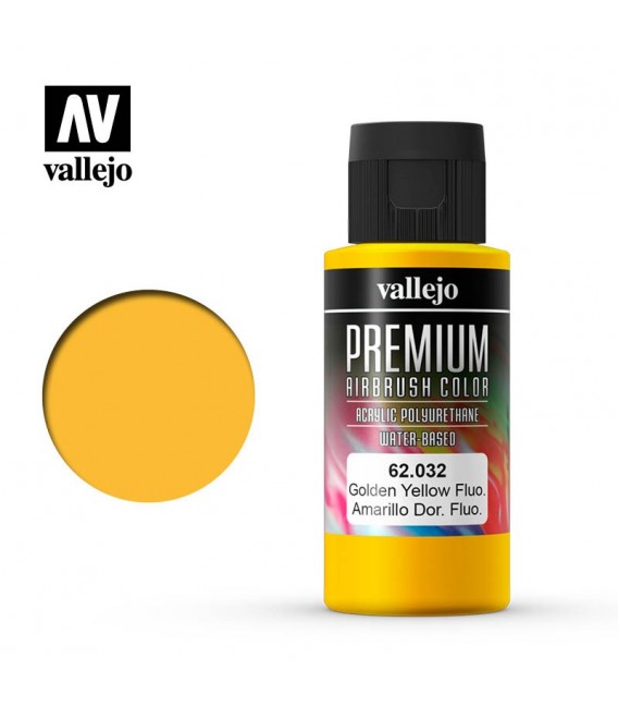 62032 Amarelo Dourado Fluo Vallejo Premium Color (60 ml.)