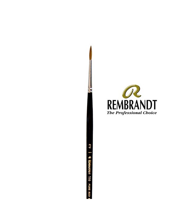 Pincel Rembrandt Series 110 Pelo de Marta Roja 12