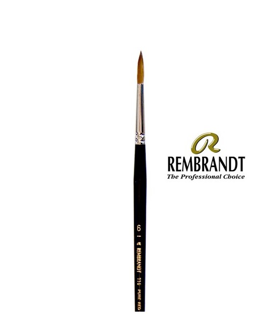 Pincel Rembrandt Series 110 Pelo de Marta Roja 12