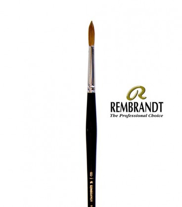 Tarens Rembrandt Series 110 Pure Red Sable Round Watercolor Brush No. 8 – Handmade For Artists