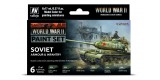 Set Vallejo Model Color 6 u. (17 ml.) WWII Soviet Armour & Infantry Wargames Color Series