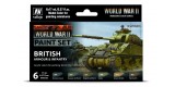 Set Vallejo Model Color 6 u. (17 ml.) WWII British Armour & Infantry Wargames Color Series