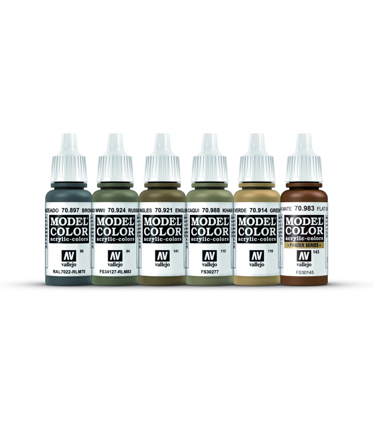 Vallejo Model Air Set 'British Caunter Colors' – 6x17ml – Colori Acrilici Per Modellismo