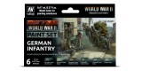 Set Vallejo Model Color 6 u. (17 ml.) German Infantry Wargames Color Series