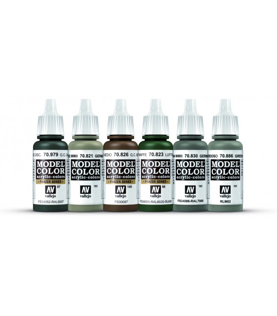 Set Vallejo Model Color 6 u. (17 ml.) German Infantry Wargames Color