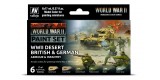 Set Vallejo Model Color 6 u. (17 ml.) WWII Desert British & German Armour & Infantry Wargames Color Series