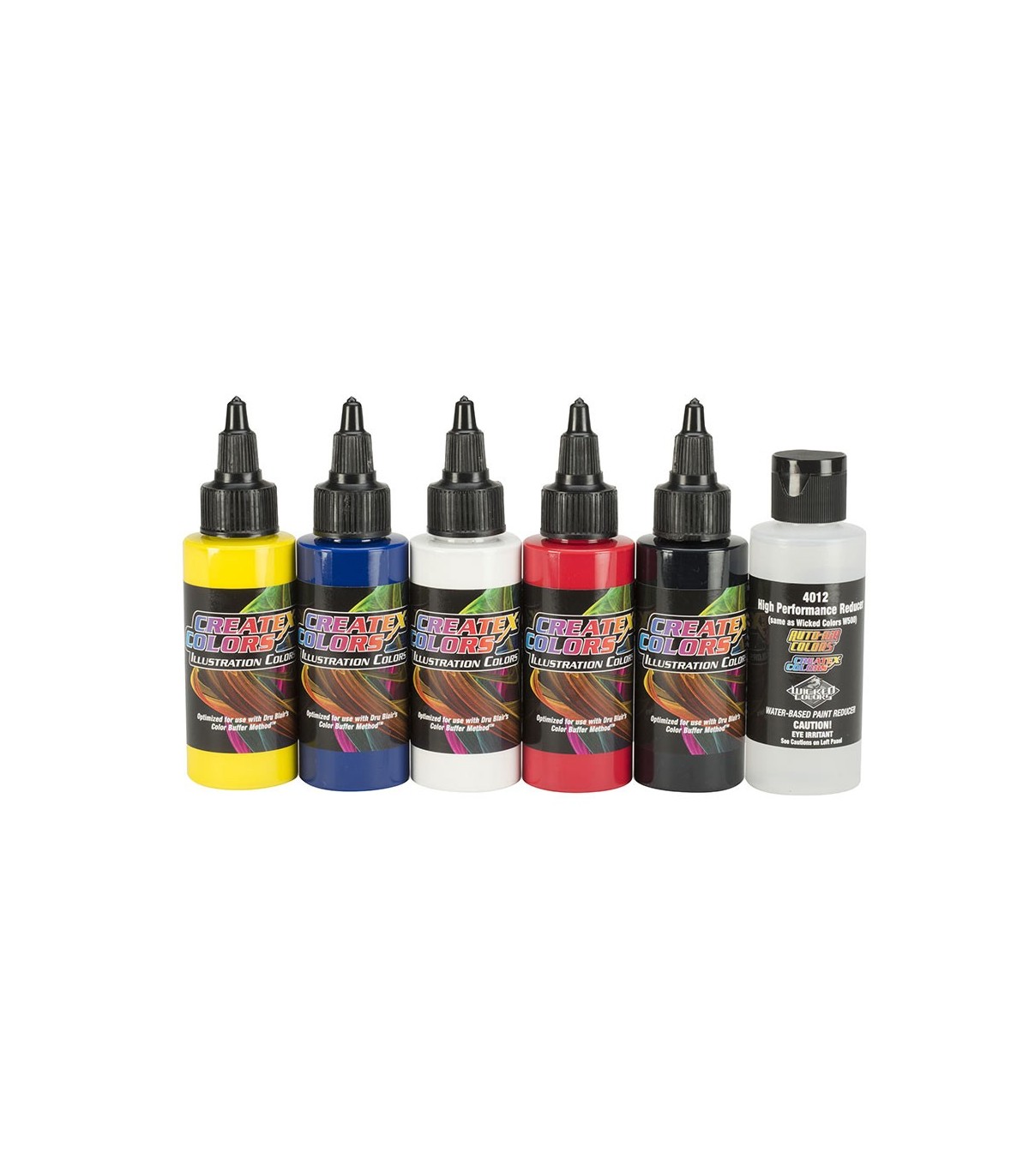 Createx Illustration Colors 5068 Bianco Opaco 240ml - Colore Acrilico Per Aerografo, Trasparente, Raddrizzabile, Per Artisti E Illustratori