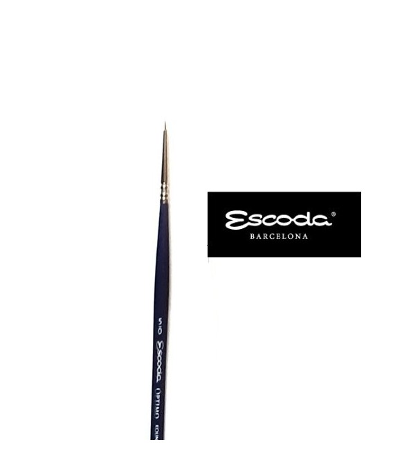 1210 Escoda Óptimo Kolinsky Sable Brushes 5/0