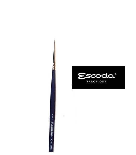 1210 Escoda Óptimo Kolinsky Sable Brushes 4/0