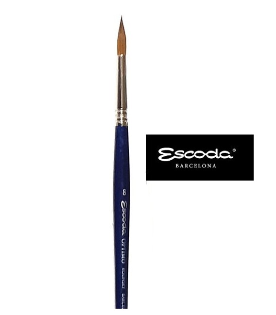 Escoda Óptimo Kolinsky Sable Brushes 3/0