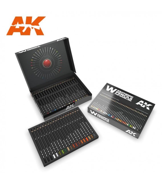 AK10045 Set 5 crayons weathering Basic Colors