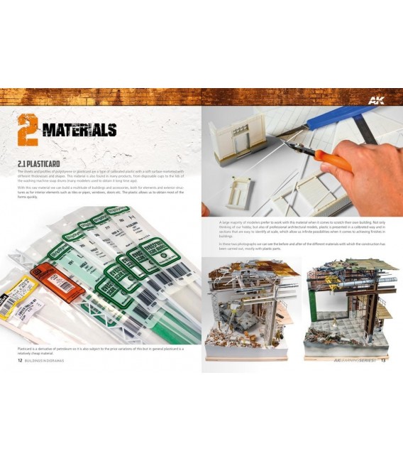 AK257 Como hacer edificios en dioramas Learning Series 09 - Castellano