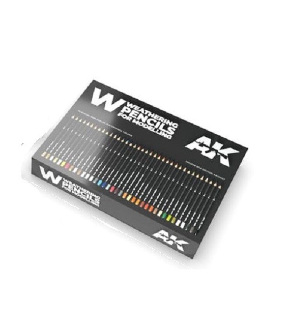 AK10045 Set 5 crayons weathering Basic Colors