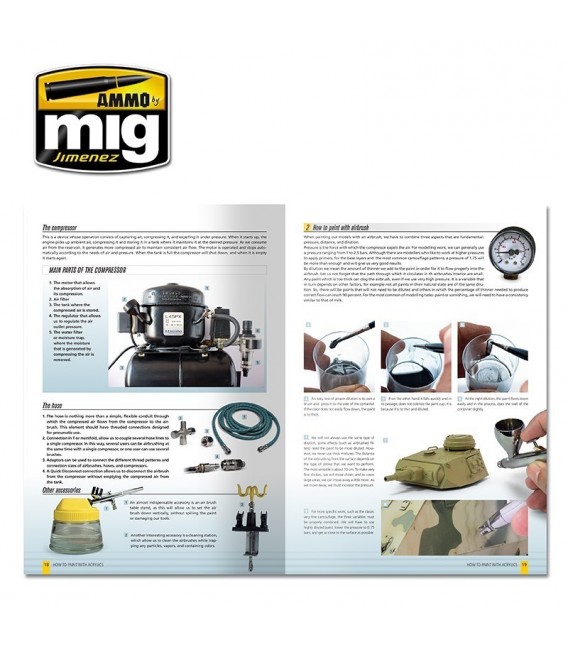 Livro Castellano Guia de modelismo: como pintar con acrilicos