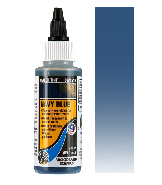 Navy Blue CW4519 Water Tint 59 ml. Water System by Woodland Scenics