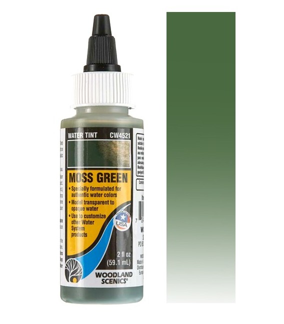 Moss Green CW4521 Water Tint 59 ml. Water System by Woodland Scenics
