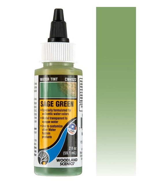 Sage Green CW4522 Water Tint 59 ml. Water System by Woodland Scenics