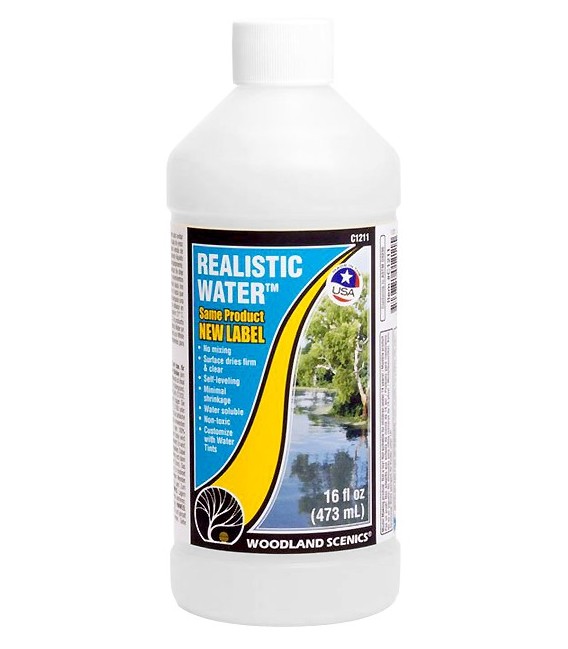 Realistic Water C1211 473 ml. Water System by Woodland Scenics