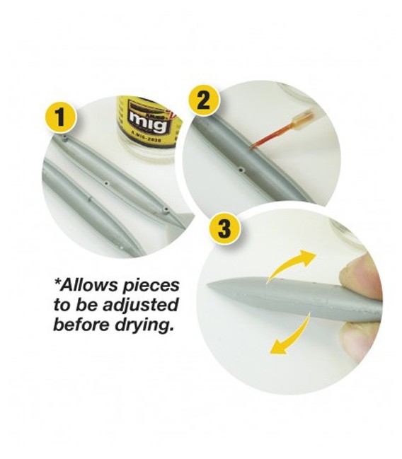 Medium Dense Cement Slow Dry AMMO MIG-2038 30 ml.