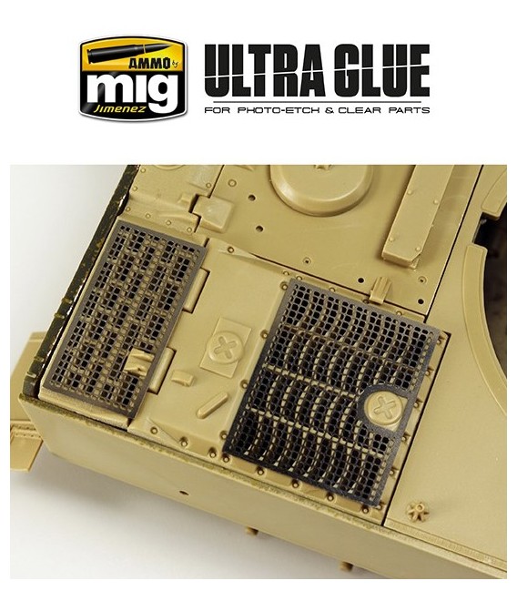 Adesivo para modelismo ULTRA-GLUE AMMO MIG-2031 40 ml.