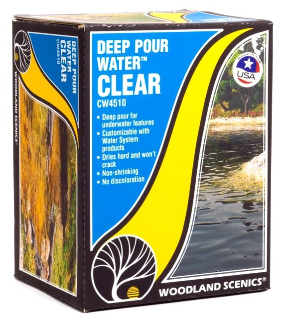Deep Pour Water - Clear - Transparente - CW4510 Water System by Woodland Scenics