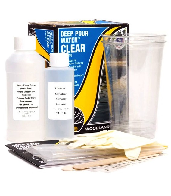 Deep Pour Water - Clear - Transparente - CW4510 Water System by Woodland Scenics