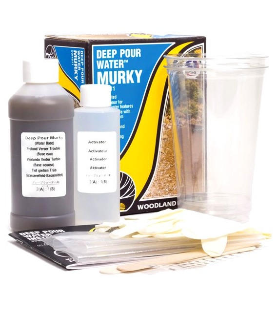Deep Pour Water - Murky - Turva - CW4511 Water System by Woodland Scenics