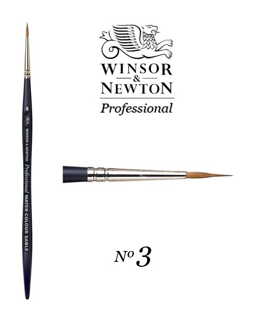 Winsor & Newton Series Artist Sable Brush 3