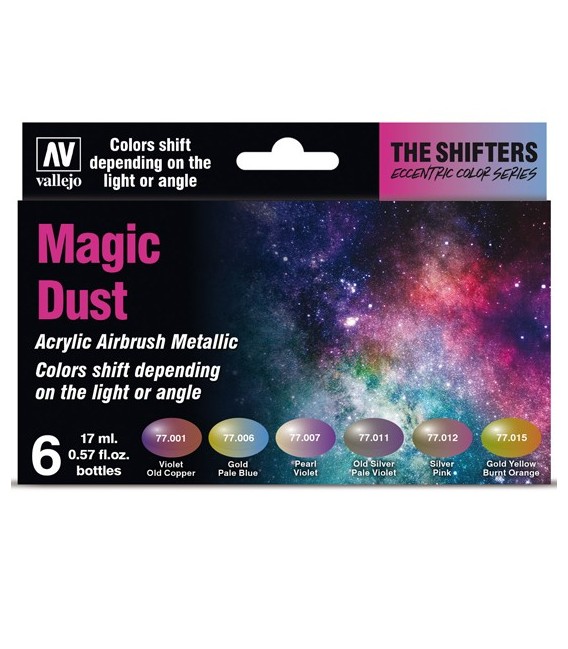 Set Vallejo The Shifters 6 u. (17 ml.) Magic Dust