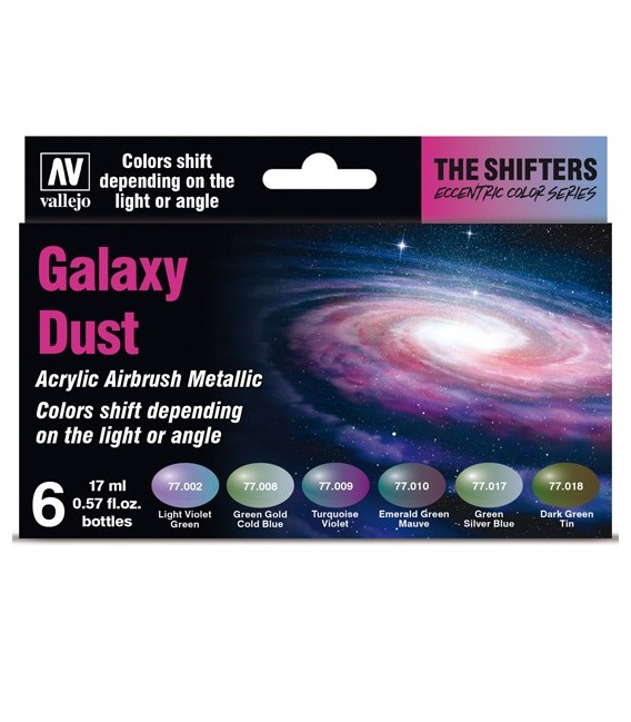 Set Vallejo The Shifters 6 u. (17 ml.) Galaxy Dust