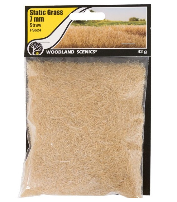 7 mm Static Grass Straw - Paille - FS624 Woodland Scenics.