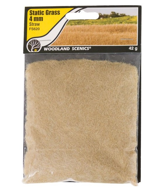 4 mm Static Grass Straw - Paglia - FS620 Woodland Scenics.