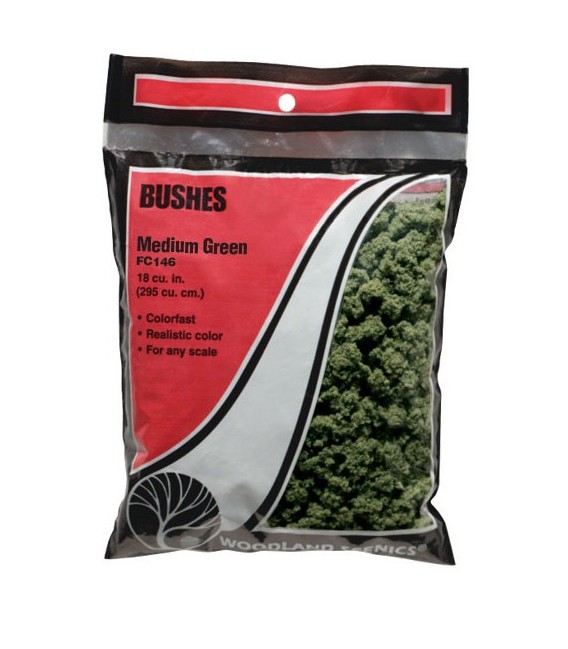 Sac Arbustes Vert Moyen FC146 Woodland Scenics.