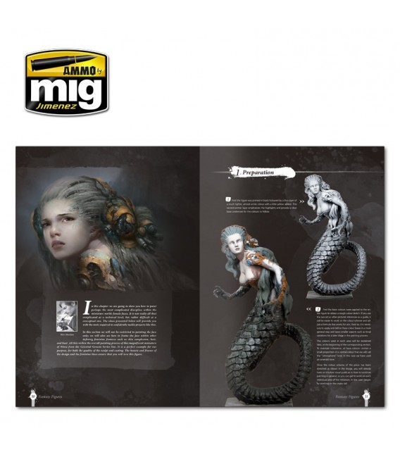 Libro Castellano "Secretos de pintura de figuras de fantasia"