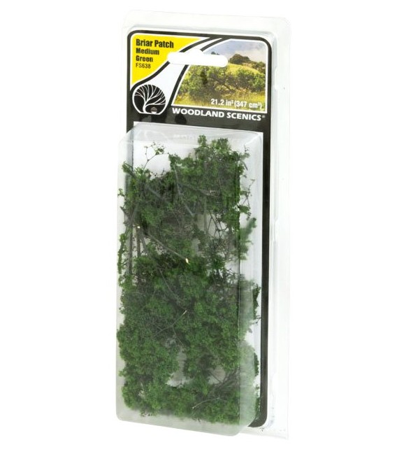 Briar Patch Medium Green - Arbuste Vert Moyen - FS638 Woodland Scenics.