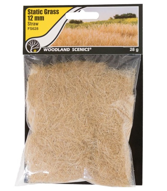 12 mm Static Grass Straw - Palla - FS628 Woodland Scenics.