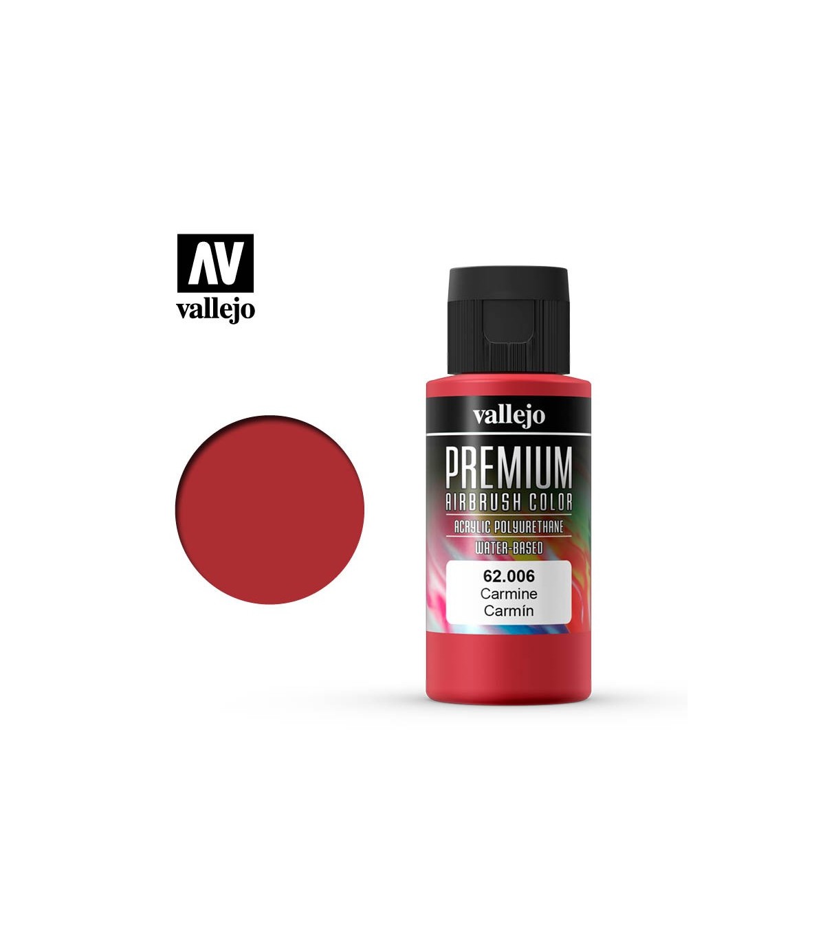 Vallejo PREMIUM Color Bright Red, 60 Ml – Airbrush-tauglich, Wasserbasiert, Für Modellbau & RC