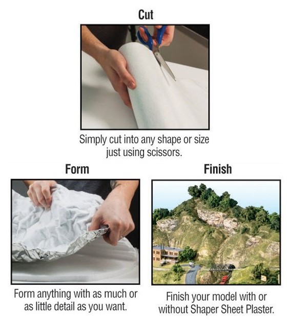 C1179 Shaper Sheet Lamina para Modelar Terrenos 45 x 182 cm Woodland Scenics.