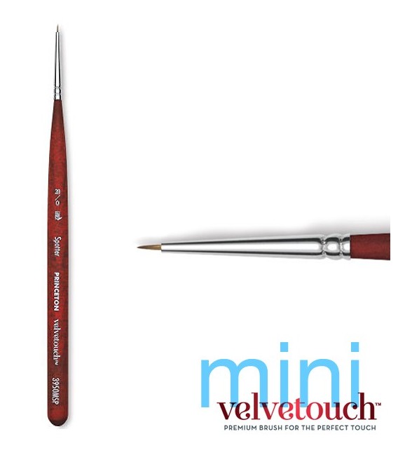 20/0 SPOTTER Round Short Synthetic brush 3950 MINI short handle.