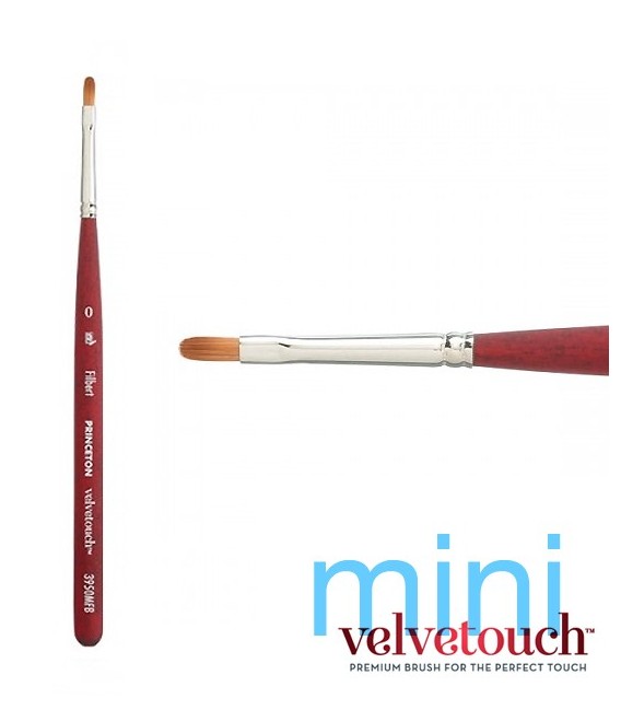 0 FILBERT Pinzell Llengua de gat 3950 MINI manec curt sintetic.